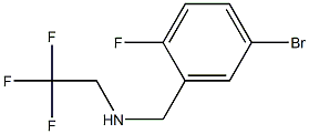 N-(5-bromo-2-fluorobenzyl)-N-(2,2,2-trifluoroethyl)amine Struktur