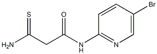 N-(5-bromopyridin-2-yl)-2-carbamothioylacetamide,,结构式