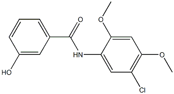 N-(5-chloro-2,4-dimethoxyphenyl)-3-hydroxybenzamide Structure