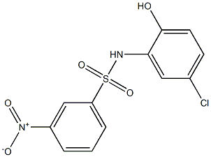 N-(5-chloro-2-hydroxyphenyl)-3-nitrobenzene-1-sulfonamide Struktur