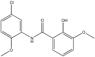 N-(5-chloro-2-methoxyphenyl)-2-hydroxy-3-methoxybenzamide Structure