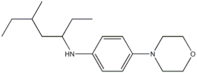 N-(5-methylheptan-3-yl)-4-(morpholin-4-yl)aniline 结构式