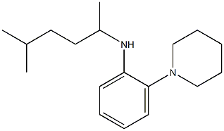 N-(5-methylhexan-2-yl)-2-(piperidin-1-yl)aniline 化学構造式