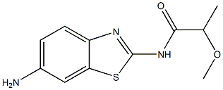 N-(6-amino-1,3-benzothiazol-2-yl)-2-methoxypropanamide Structure