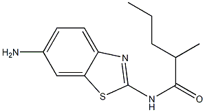 N-(6-amino-1,3-benzothiazol-2-yl)-2-methylpentanamide Structure