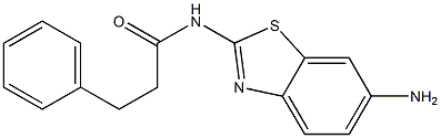 N-(6-amino-1,3-benzothiazol-2-yl)-3-phenylpropanamide Struktur