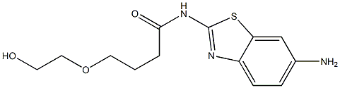  N-(6-amino-1,3-benzothiazol-2-yl)-4-(2-hydroxyethoxy)butanamide