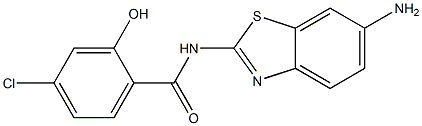  N-(6-amino-1,3-benzothiazol-2-yl)-4-chloro-2-hydroxybenzamide