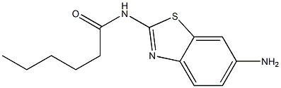 N-(6-amino-1,3-benzothiazol-2-yl)hexanamide Structure