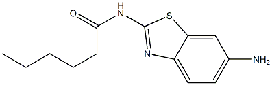 N-(6-amino-1,3-benzothiazol-2-yl)hexanamide