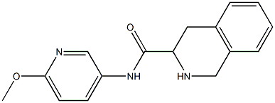 N-(6-methoxypyridin-3-yl)-1,2,3,4-tetrahydroisoquinoline-3-carboxamide Structure