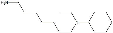 N-(7-aminoheptyl)-N-ethylcyclohexanamine,,结构式