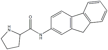 N-(9H-fluoren-2-yl)pyrrolidine-2-carboxamide,,结构式