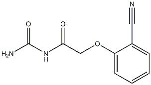 N-(aminocarbonyl)-2-(2-cyanophenoxy)acetamide Structure