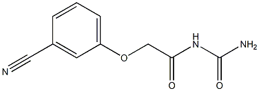 N-(aminocarbonyl)-2-(3-cyanophenoxy)acetamide Structure