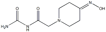 N-(aminocarbonyl)-2-[4-(hydroxyimino)piperidin-1-yl]acetamide Structure