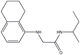 N-(butan-2-yl)-2-(5,6,7,8-tetrahydronaphthalen-1-ylamino)acetamide,,结构式