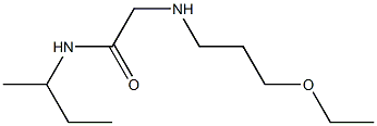 N-(butan-2-yl)-2-[(3-ethoxypropyl)amino]acetamide Struktur