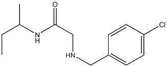N-(butan-2-yl)-2-{[(4-chlorophenyl)methyl]amino}acetamide Struktur