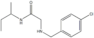 N-(butan-2-yl)-2-{[(4-chlorophenyl)methyl]amino}acetamide Structure