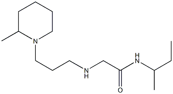 N-(butan-2-yl)-2-{[3-(2-methylpiperidin-1-yl)propyl]amino}acetamide Struktur