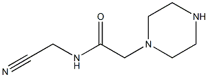 N-(cyanomethyl)-2-(piperazin-1-yl)acetamide Structure