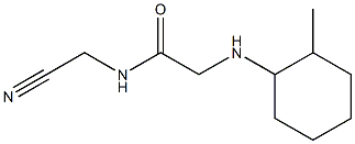 N-(cyanomethyl)-2-[(2-methylcyclohexyl)amino]acetamide,,结构式