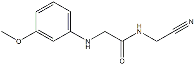 N-(cyanomethyl)-2-[(3-methoxyphenyl)amino]acetamide Struktur
