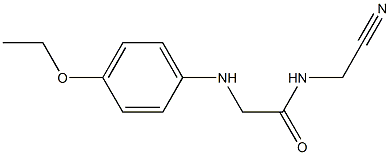 N-(cyanomethyl)-2-[(4-ethoxyphenyl)amino]acetamide,,结构式