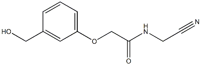 N-(cyanomethyl)-2-[3-(hydroxymethyl)phenoxy]acetamide,,结构式