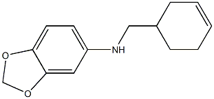 N-(cyclohex-3-en-1-ylmethyl)-2H-1,3-benzodioxol-5-amine Structure