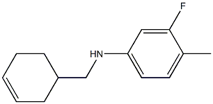 N-(cyclohex-3-en-1-ylmethyl)-3-fluoro-4-methylaniline Struktur