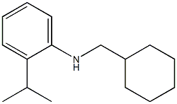 N-(cyclohexylmethyl)-2-(propan-2-yl)aniline 结构式