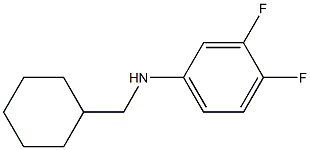 N-(cyclohexylmethyl)-3,4-difluoroaniline Structure