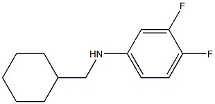 N-(cyclohexylmethyl)-3,4-difluoroaniline 化学構造式