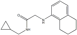 N-(cyclopropylmethyl)-2-(5,6,7,8-tetrahydronaphthalen-1-ylamino)acetamide Structure