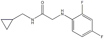 N-(cyclopropylmethyl)-2-[(2,4-difluorophenyl)amino]acetamide Structure
