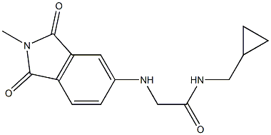 N-(cyclopropylmethyl)-2-[(2-methyl-1,3-dioxo-2,3-dihydro-1H-isoindol-5-yl)amino]acetamide