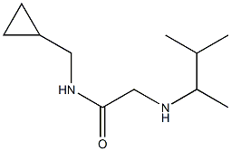 N-(cyclopropylmethyl)-2-[(3-methylbutan-2-yl)amino]acetamide,,结构式