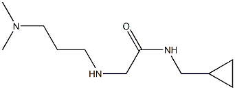 N-(cyclopropylmethyl)-2-{[3-(dimethylamino)propyl]amino}acetamide 化学構造式