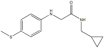 N-(cyclopropylmethyl)-2-{[4-(methylsulfanyl)phenyl]amino}acetamide Structure
