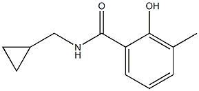 N-(cyclopropylmethyl)-2-hydroxy-3-methylbenzamide Struktur