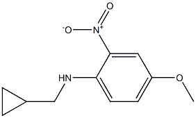 N-(cyclopropylmethyl)-4-methoxy-2-nitroaniline Struktur