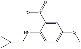 N-(cyclopropylmethyl)-4-methoxy-2-nitroaniline,,结构式