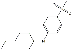 N-(heptan-2-yl)-4-methanesulfonylaniline Structure