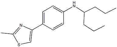 N-(heptan-4-yl)-4-(2-methyl-1,3-thiazol-4-yl)aniline Structure