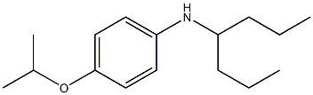 N-(heptan-4-yl)-4-(propan-2-yloxy)aniline Structure