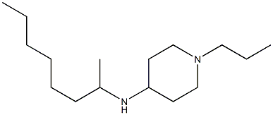 N-(octan-2-yl)-1-propylpiperidin-4-amine 结构式