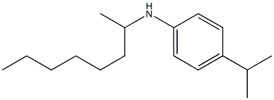 N-(octan-2-yl)-4-(propan-2-yl)aniline,,结构式