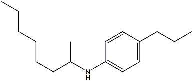 N-(octan-2-yl)-4-propylaniline 结构式